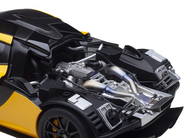 McLaren P1 Volcano Yellow with Yellow and Black Interior 1/18 Model Car by Autoart - Image 3