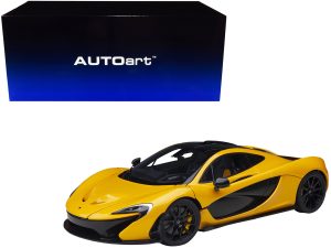 McLaren P1 Volcano Yellow with Yellow and Black Interior 1/18 Model Car by Autoart