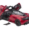 Mclaren 720S Memphis Red Metallic with Black Top and Carbon Accents 1/18 Model Car by Autoart - Image 2