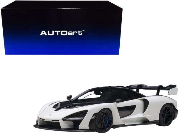 Mclaren Senna Vision Pure White and Black 1/18 Model Car by Autoart - Image 3
