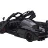 Mclaren Senna Stealth Cosmos Black with Carbon Accents 1/18 Model Car by Autoart - Image 2