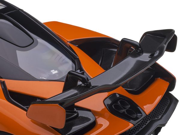 Mclaren Senna Trophy Mira Orange and Black with Carbon Accents 1/18 Model Car by Autoart - Image 3