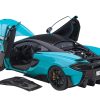 Mclaren 600LT Fistral Blue and Carbon 1/18 Model Car by Autoart
