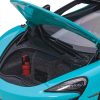 Mclaren 600LT Fistral Blue and Carbon 1/18 Model Car by Autoart - Image 4