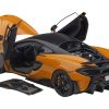 Mclaren 600LT Myan Orange and Carbon 1/18 Model Car by Autoart - Image 3