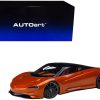 McLaren Speedtail Volcano Orange Metallic with Black Top and Suitcase Accessories 1/18 Model Car by Autoart - Image 2