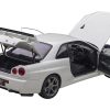 Nissan Skyline GT-R (R34) V-Spec II RHD (Right Hand Drive) White Pearl 1/18 Model Car by Autoart - Image 2
