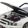 Nissan Skyline GT-R (R34) V-Spec II RHD (Right Hand Drive) White Pearl 1/18 Model Car by Autoart - Image 3