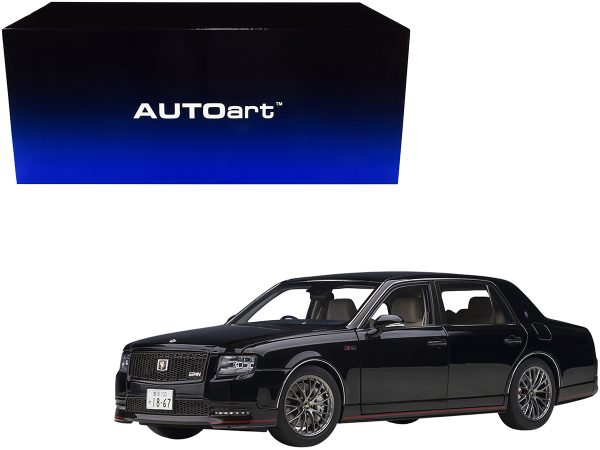 Toyota Century GRMN RHD (Right Hand Drive) Black 1/18 Model Car by Autoart - Image 2