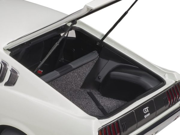 1973 Toyota Celica Liftback 2000GT (RA25) RHD (Right Hand Drive) White with Red and Black Stripes 1/18 Model Car by Autoart - Image 2