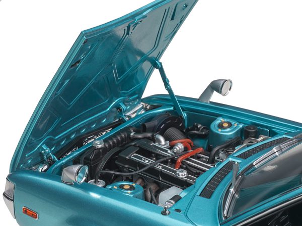 1973 Toyota Celica Liftback 2000GT (RA25) RHD (Right Hand Drive) Turquoise Blue Metallic 1/18 Model Car by Autoart - Image 2