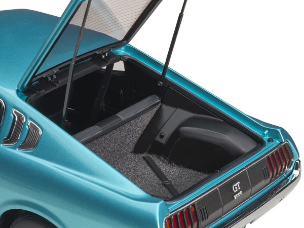 1973 Toyota Celica Liftback 2000GT (RA25) RHD (Right Hand Drive) Turquoise Blue Metallic 1/18 Model Car by Autoart - Image 3
