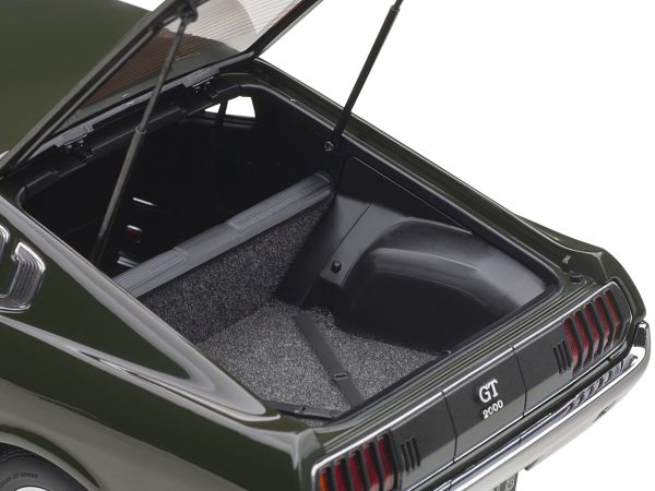 1973 Toyota Celica Liftback 2000GT (RA25) RHD (Right Hand Drive) Moss Green 1/18 Model Car by Autoart - Image 2