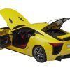 Lexus LFA Pearl Yellow with Red and Black Interior 1/18 Model Car by Autoart - Image 3