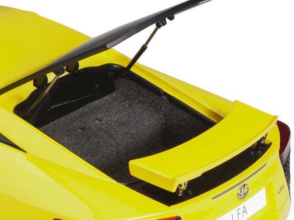 Lexus LFA Pearl Yellow with Red and Black Interior 1/18 Model Car by Autoart - Image 2