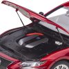 Lexus LS500h Morello Red Metallic with Chrome Wheels 1/18 Model Car by Autoart - Image 3