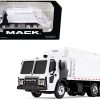 Mack LR with McNeilus Rear Load Refuse Body White 1/87 (HO) Diecast Model by First Gear - Image 2