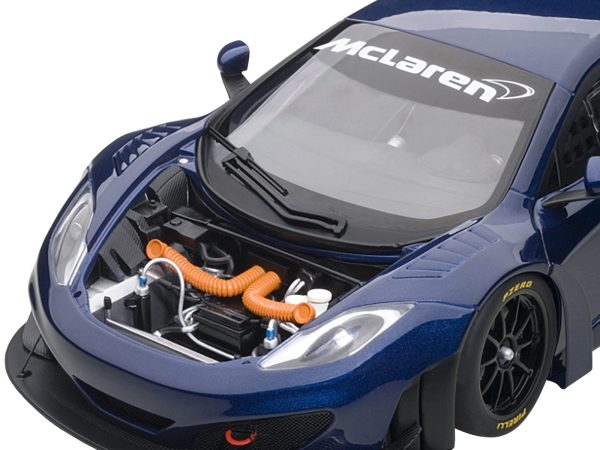 Mclaren 12C GT3 Azure Blue 1/18 Diecast Model Car by Autoart - Image 3
