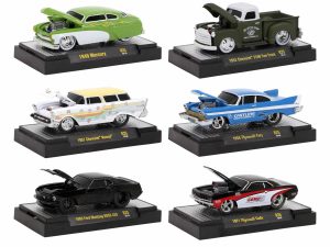 "Ground Pounders" 6 Cars Set Release 25 IN DISPLAY CASES Limited Edition 1/64 Diecast Model Cars by M2 Machines