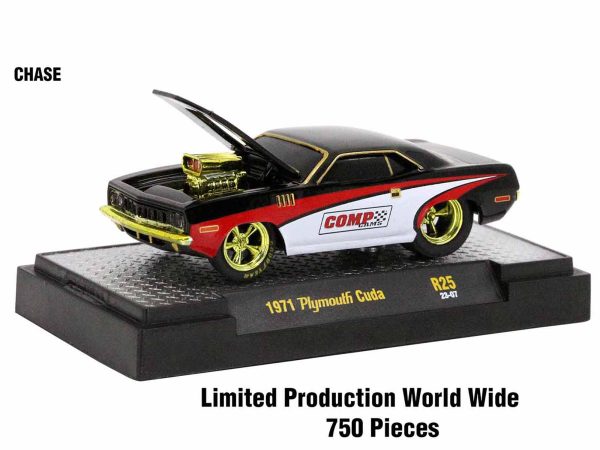 "Ground Pounders" 6 Cars Set Release 25 IN DISPLAY CASES Limited Edition 1/64 Diecast Model Cars by M2 Machines - Image 2