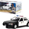 1998 Ford Crown Victoria Police Interceptor Black and White "Reno Sheriff's Department" "Lieutenant Jim Dangle Reno 911 (2003-2009)" TV Series 1/24 Diecast Model Car by Greenlight - Image 2