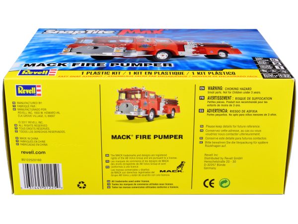 Level 2 Snap Tite Max Model Kit Mack Fire Pumper Truck 1/32 Scale Model by Revell - Image 2