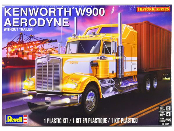 Level 4 Model Kit Kenworth W900 Aerodyne Truck Tractor "Historic Series" 1/25 Scale Model by Revell - Image 4