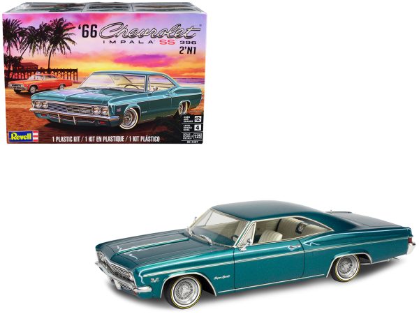 Level 4 Model Kit 1966 Chevrolet Impala SS 396 2-in-1 Kit 1/25 Scale Model by Revell - Image 4