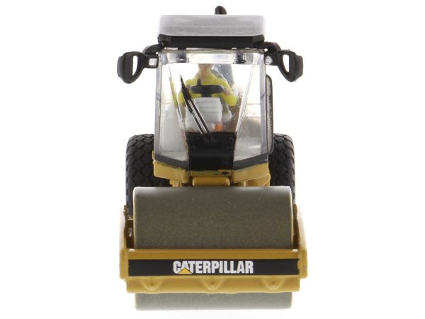 CAT Caterpillar CS56 Smooth Drum Vibratory Soil Compactor with Operator "High Line" Series 1/87 (HO) Scale Diecast Model by Diecast Masters - Image 2