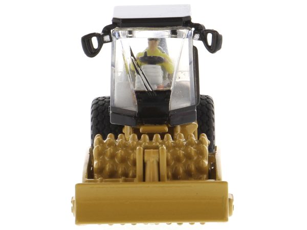 CAT Caterpillar CS56 Padfoot Drum Vibratory Soil Compactor with Operator "High Line" Series 1/87 (HO) Scale Diecast Model by Diecast Masters - Image 2
