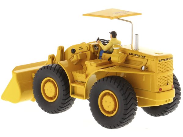 CAT Caterpillar 966A Wheel Loader Yellow with Operator "Vintage Series" 1/50 Diecast Model by Diecast Masters - Image 3
