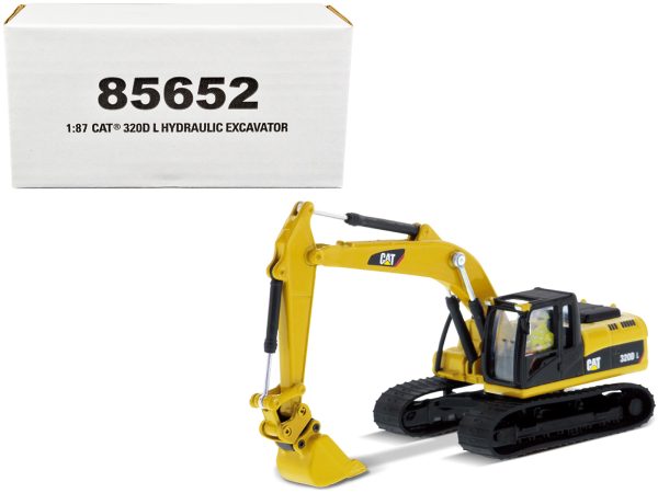CAT Caterpillar 320D L Hydraulic Excavator with Multiple Work Tools and Operator "High Line" Series 1/87 (HO) Scale Diecast Model by Diecast Masters - Image 5