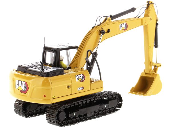 CAT Caterpillar 320 GX Hydraulic Excavator with Operator "High Line" Series 1/50 Diecast Model by Diecast Masters - Image 4