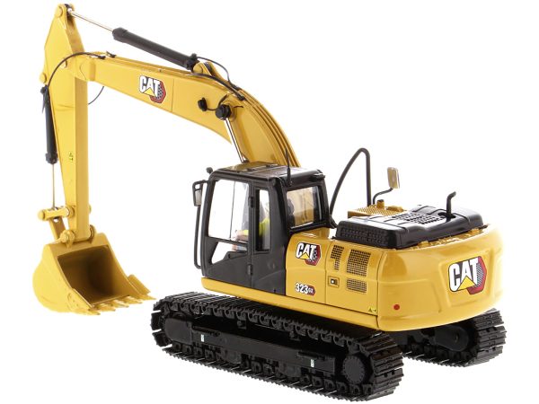 CAT Caterpillar 323 GX Hydraulic Excavator with Operator "High Line" Series 1/50 Diecast Model by Diecast Masters - Image 4
