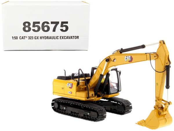 CAT Caterpillar 323 GX Hydraulic Excavator with Operator "High Line" Series 1/50 Diecast Model by Diecast Masters - Image 5