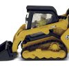 CAT Caterpillar 259D3 Compact Track Loader with Work Tools and Operator Yellow "High Line Series" 1/50 Diecast Model by Diecast Masters - Image 4