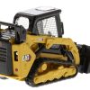 CAT Caterpillar 259D3 Compact Track Loader with Work Tools and Operator Yellow "High Line Series" 1/50 Diecast Model by Diecast Masters - Image 5
