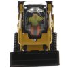 CAT Caterpillar 259D3 Compact Track Loader with Work Tools and Operator Yellow "High Line Series" 1/50 Diecast Model by Diecast Masters - Image 3