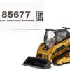 CAT Caterpillar 259D3 Compact Track Loader with Work Tools and Operator Yellow "High Line Series" 1/50 Diecast Model by Diecast Masters