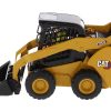 CAT Caterpillar 272D3 Skid Steer Loader with Operator Yellow "High Line" Series 1/32 Diecast Model by Diecast Masters - Image 3