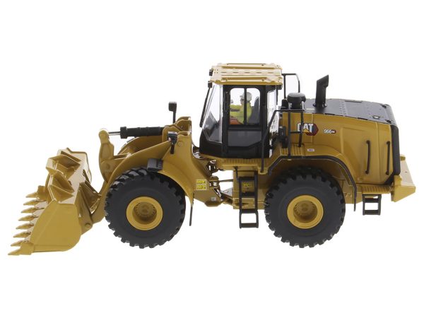 CAT Caterpillar 966 GC Wheel Loader Yellow with Operator "High Line Series" 1/50 Diecast Model by Diecast Masters - Image 3