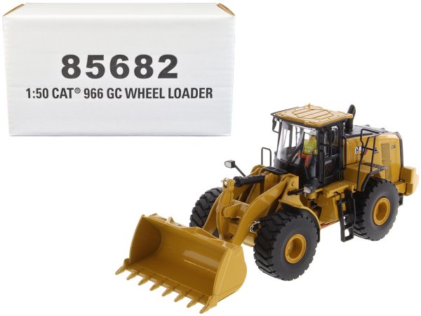 CAT Caterpillar 966 GC Wheel Loader Yellow with Operator "High Line Series" 1/50 Diecast Model by Diecast Masters - Image 4