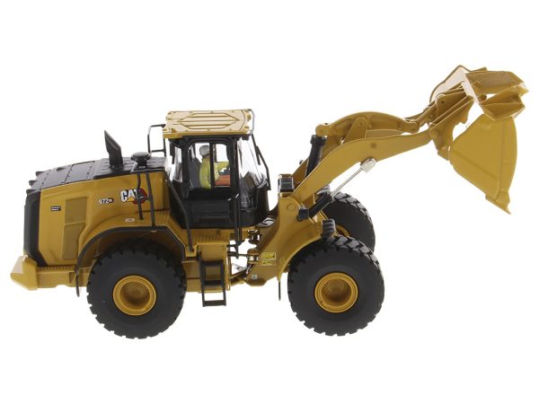 CAT Caterpillar 972 XE Wheel Loader Yellow with Operator "High Line Series" 1/50 Diecast Model by Diecast Masters - Image 3