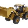 CAT Caterpillar 972 XE Wheel Loader Yellow with Operator "High Line Series" 1/50 Diecast Model by Diecast Masters - Image 2