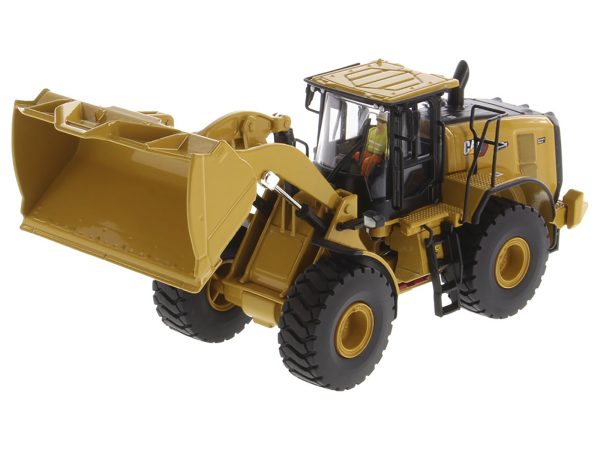 CAT Caterpillar 972 XE Wheel Loader Yellow with Operator "High Line Series" 1/50 Diecast Model by Diecast Masters - Image 2