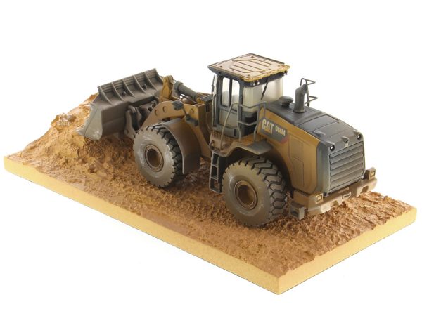 CAT Caterpillar 966M Wheel Loader with Operator (Dirty Version) "Weathered" Series 1/50 Diecast Model by Diecast Masters - Image 2