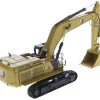 CAT Caterpillar 395 Next Generation Hydraulic Excavator (General Purpose Version) Yellow with Operator and Additional Tools "High Line" Series 1/50 Diecast Model by Diecast Masters - Image 4