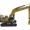 CAT Caterpillar 395 Next Generation Hydraulic Excavator (General Purpose Version) Yellow with Operator and Additional Tools "High Line" Series 1/50 Diecast Model by Diecast Masters - Image 3