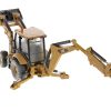 CAT Caterpillar 420F2 IT Backhoe Loader with Operator Yellow "Weathered Series" 1/50 Diecast Model by Diecast Masters - Image 2