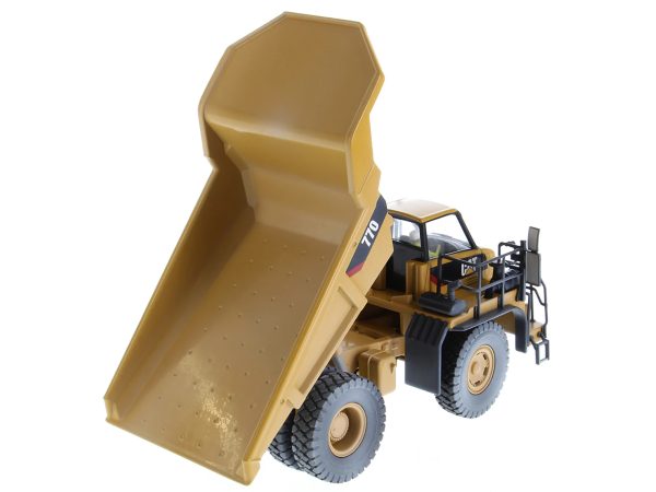CAT Caterpillar 770 Off-Highway Truck Yellow (Weathered) with Operator "Weathered" Series 1/50 Diecast Model by Diecast Masters - Image 3